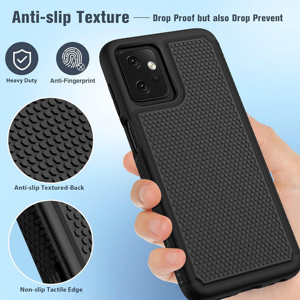 FNTCASE for Motorola Moto G-Power-5G 2023 Case: Moto G 5G 2023 Case Dual Layer Shockproof Protective Textured Design Cell Phone Cover Heavy Duty
