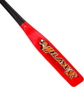 PSG 27" Pro Maple Flat Half Paddle Training Baseball & Softball Bat in 27"/ 15 Oz/Flat Barrel:2.75"" for Kids,Youth & Adult Players in Red & Black