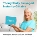 Tea Gifts for Women â Sampler Gift Basket with 15 Unique Blends, Honey Sticks, Stainless Tumbler & Gift-Ready Box (Teal)
