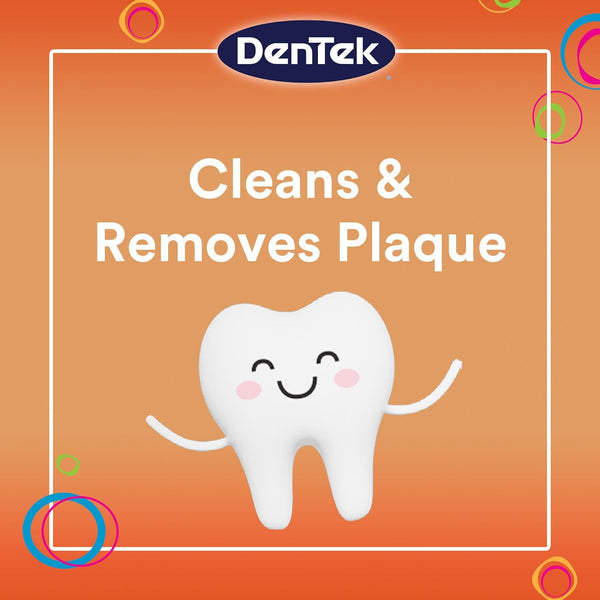 Dentek Kids Fun Flossers, Floss Picks, Removes Food & Plaque, 90 Count
