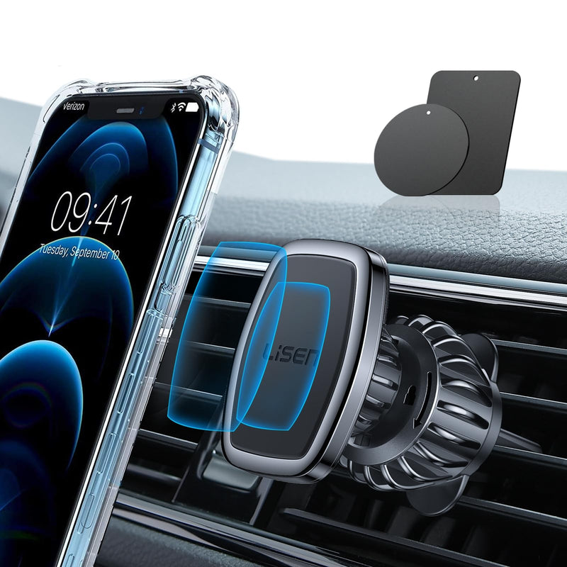 LISEN Magnetic Phone Holder for Car - Upgraded Clip Ultra 6 Strong Magnets, Car Phone Holder Case Friendly,Soporte De Telefono Para Carro for