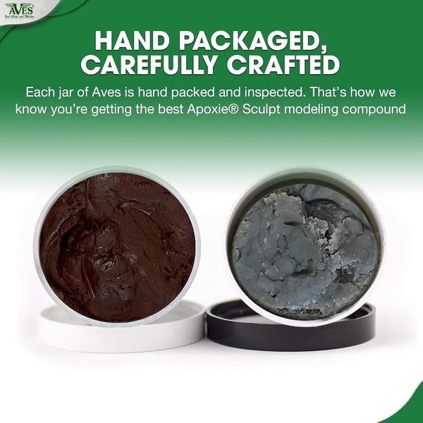 Aves Apoxie Sculpt - 2 Part Modeling Compound (A & B) - 1 Pound, Apoxie Sculpt for Sculpting, Modeling, Filling, Repairing, Simple to Use and