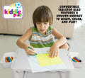 Building Blocks Table for Kids 7 in 1 Activity Table Set for Toddler, with Chair & 2 Hanging Storage Boxes, Compatible with Building Bricks