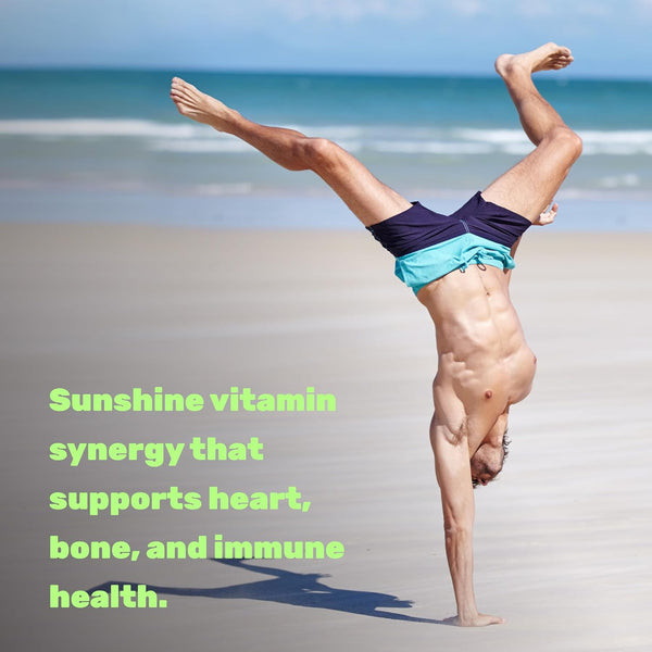 DEAL SUPPLEMENT Vitamin D3 10,000 IU + K2 MK7 200 Mcg, Infused with Virgin Coconut Oil, 250 Softgels, Double Strength Vitamin D & K, Promotes