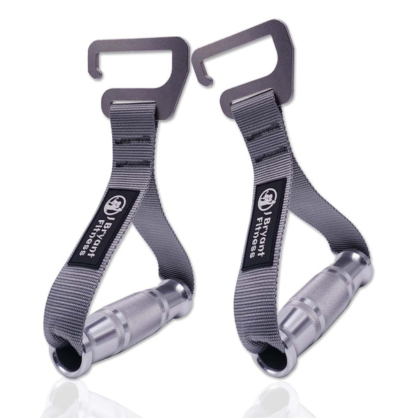 J Bryant Fitness Resistance Band Exercises Handles Heavy Duty Metal Gym Handles Stainless Steel Large Size Hook for Wide Pull up Resistance Band