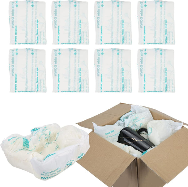 Foam Bag for Shipping, Pack of 8 Handy Foam Room Temperature Expanding Foam Packaging Bags, Instant Pack Quick Expanding Packaging Filler -