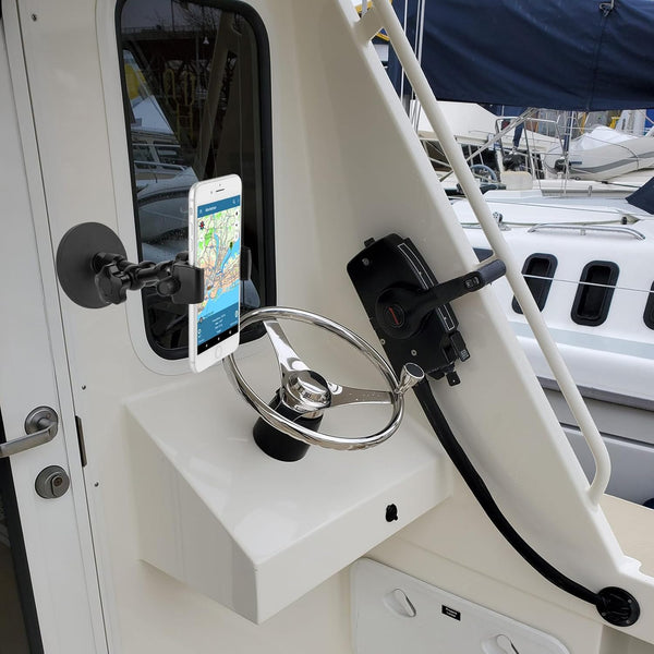 Magnetic Phone Holder,Heavy Duty Phone Mount for Truck/Tractor/Forklift/Boat/Motor Vehicles,Fit 3.5~7.5" Iphone/Nexus/Smartphone,360Â°Adjustable