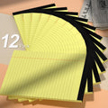 4 Pack Note Pads 5 X 8 Inch Yellow Legal Pads 5" X 8" College Ruled Writing Pads 80Gsm Recycled Yellow Paper Notepad Small Legal Pads Perforated