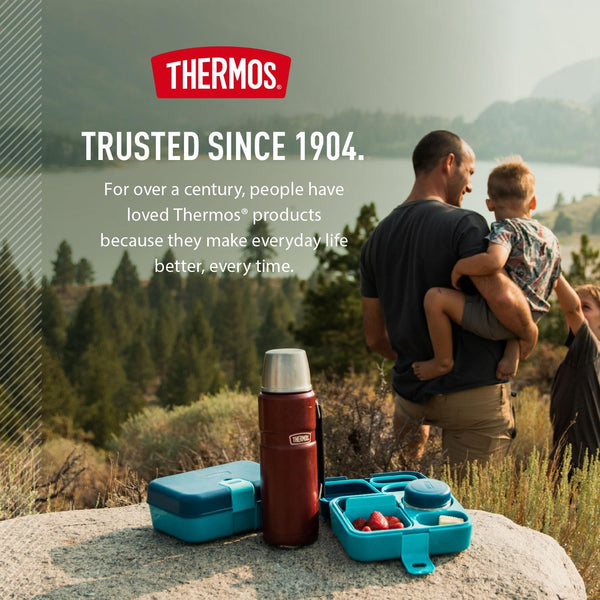 THERMOS Stainless King Vacuum-Insulated Beverage Bottle, 40 Ounce, Matte Stainless Steel