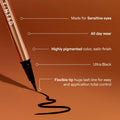 Live Tinted Legacy Liquid Eye Liner â Ultra-Black, Quick-Drying, All-Day Wear â Flexible Felt Tip for Precision â Satin Finish