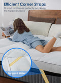 QUEEN ROSE Mattress Topper Queen, Extra Soft Pillow Top Mattress Topper Queen for Firm Bed, Thick Baffle Box Cooling Cloud-Like down Alternative