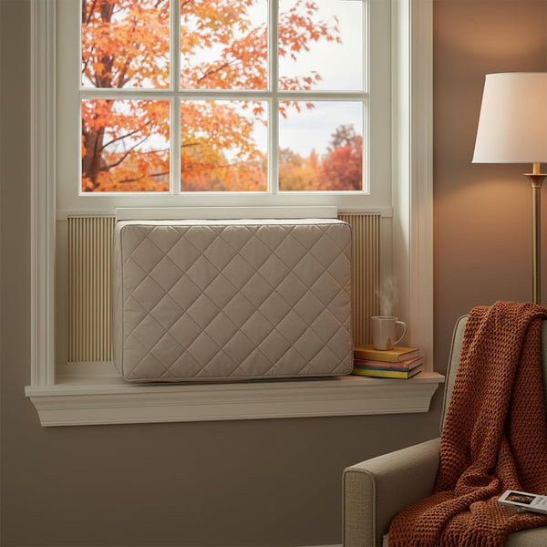 BNYD Air Conditioner Cover Heavy Duty AC Window Unit Cover (Indoor 25'' X 17" X 2.5")