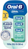 Oral-B Glide Pro-Health Comfort plus Floss, Mint, 3 Ct