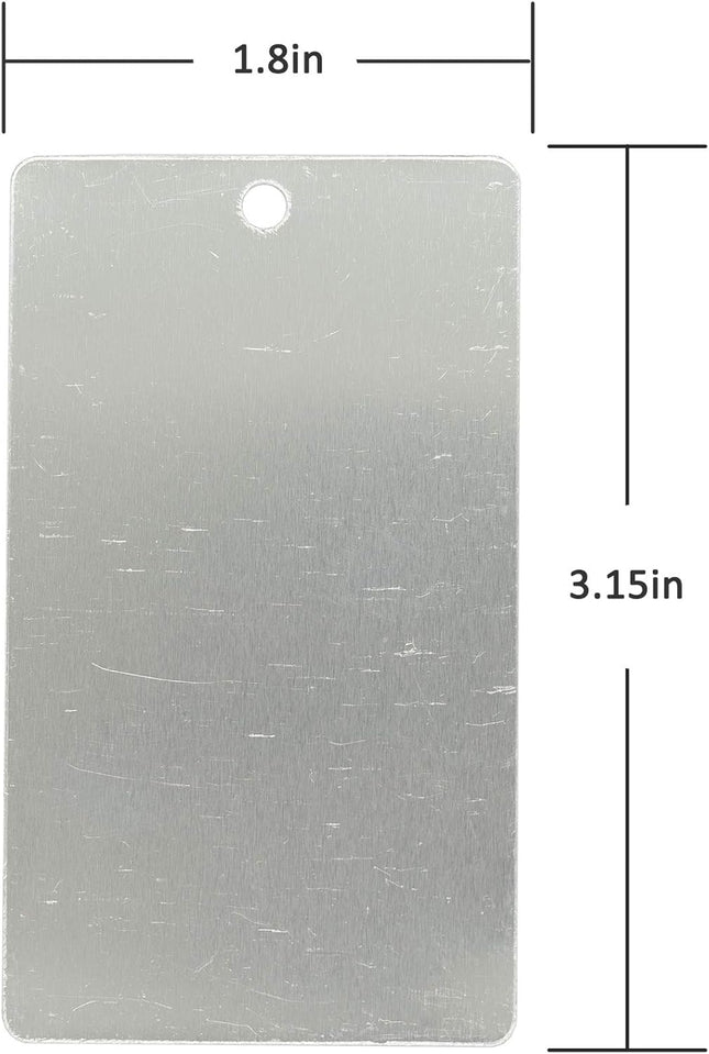 Staymax Aluminum Plant Label Tree Tags Garden Label Tag Outdoor Metal Label Stamping Blanks 25 Pack