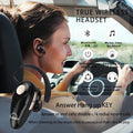 Bluetooth Headset, V5.0 Ultralight Wireless Headphone Cell Phone Earpiece with Mic Headsetcase,Volume Control, Handsfree Earbud,Compatible with