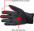 CYG&CL Outdoor Winter Touchscreen Warm Gloves, Water Resistant Windproof Anti-Slip Sports Gloves for Cycling Driving Running Hiking Climbing
