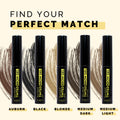 Elizabeth Mott Eyebrow Gel Makeup â Queen of the Fill Brow Tint & Volumizing Filler & Setter â Water-Resistant, Long-Lasting â Covers Grays,