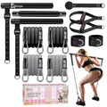 Pilates Bar Kit with Resistance Bands,Pilates Bar with Stackable Bands Workout Equipment for Legs,Hip,Waist and Arm,Exercise Fitness Equipment for