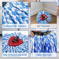 Mop Head Replacement, Spin Mop Refill Replace Head Compatible with 2 Tank Mop System, 4 Pack Machine Washable Microfiber Mop Heads Replacement for