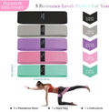 Fabric Resistance Bands for Working Out, 5 Levels Booty Bands for Women Men, Cloth Workout Bands Resistance Loop Exercise Bands for Legs Butt at