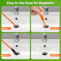 Forlivese Drain Snake, Drain Clog Remover,Hair Snake Tool Drain Opener,Sink Snake for Sewer Kitchen Sink Bathroom Tub Toilet Clogged Drains Relief