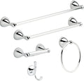 Delta Foundations (1-Pack) Hand Towel Holder Polished Chrome Towel Racks for Bathroom Wall round Towel Ring Holder for Bath Towel Hanger for
