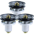3 Pack 607418 Spindle Assembly with 604664 Pulley Replaces Hustler 607418 Spindle 607418, 601804 Hustler 601804 Spindle Assembly, Hustler Raptor