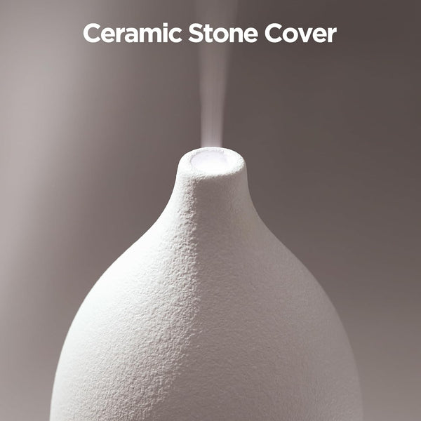 Innogear Oil Diffuser, 150ML Ceramic Diffuser for Essential Oils Handcrafted Aromatherapy Diffuser Ultrasonic Cool Mist Humidifier with 2 Mist