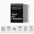 Mind of a Champion - Motivational Cards for Men Affirmations and Action Steps to Turn Dreams into Reality - for Productivity, Personal