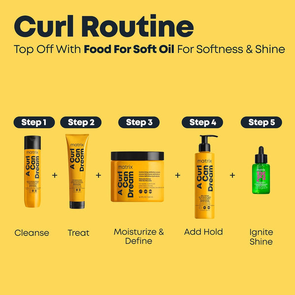 Matrix a Curl Can Dream Deep Cleansing Shampoo for Curly & Coily Hair, Clarifying Shampoo, Preserves Curl Pattern, Removes Build Up, Silicone-Free