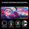 RGB Mouse Pad LED Light Gaming Mouse Pad with Rubber Base Colorful Computer Carpet Desk Mat for PC Laptop (31.5 11.8 Inch) (80X30 Rgmomo)