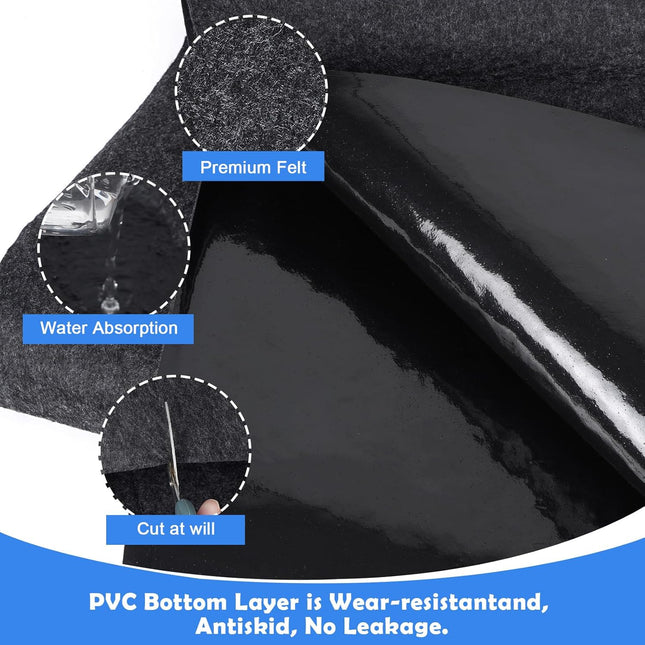 80 * 80 Inch Hot Tub Mat, Extra Large Inflatable Hot Tub Pad Outdoor Indoor, Waterproof Slip-Proof Backing, Absorbent Sp