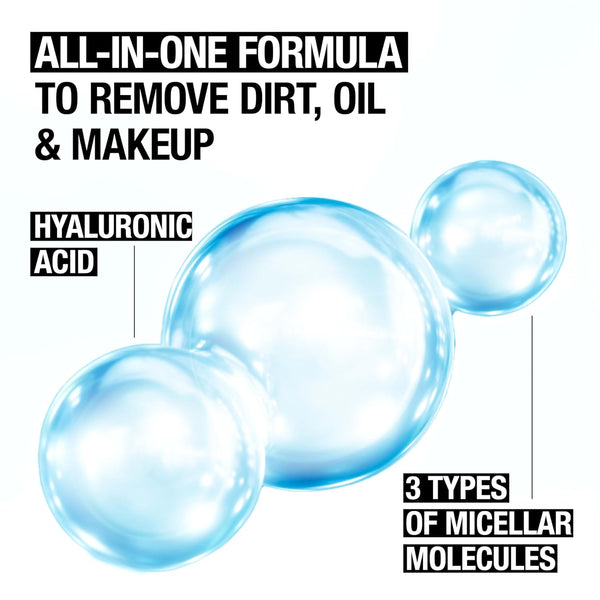 Neutrogena Hydro Boost Micellar Water with Hydrating Hyaluronic Acid, Micellar Cleansing Water for Sensitive Skin Removes Makeup, Dirt & Oil,