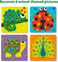 Skillmatics Foam Sticker Art Activity - Animals, Mess-Free Fun for Kids, 800+ 3D Foam Stickers, DIY Felt Craft Kits, Gifts for Boys & Girls Ages