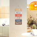 Hanging Wall DÃ©cor Sign - Welcome Vertical Wall Art Decorations, Rustic Home Accessories for Living Room, Bedroom, Family, Dining, and Kitchen,
