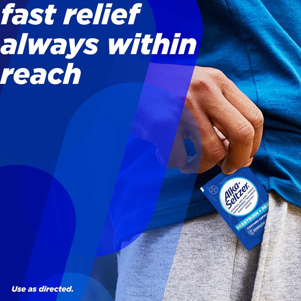 Alka-Seltzer Effervescent Tablets Original Flavor, Fast Multi-Symptom Relief from Headache and Body Ache, Dissolvable Effervescent Fizzy Tablets,