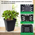 Square Nursery Pots 3.54Inches 90 Pcs Seedling Flower Post Plastic Thick Seed Start Germination for Plant Propagation,Sturdy Suit for 1020
