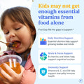 First Day Kids Multivitamin Gummies - Multivitamin for Kids Ages 4+, Delicious Strawberry & Orange, Beta Carotene, Fruit & Vegetables - Childrens