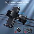 Qifutan Phone Mount for Car Vent [Upgraded Metal Clip] Cell Phone Holder Car Hands Free Cradle in Vehicle Car Phone Holder Mount for Smartphone,