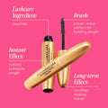 Grande Cosmetics GrandeMASCARA Conditioning Peptide Mascara – Buildable Extreme Volume & Length – Long-Lasting & Clump-Free Black – Lash &