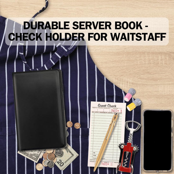 LINTRU Server Book, Durable Construction Server Books for Waitress, Efficient Organization Waitress Book, Compact and Convenient Waitress Books