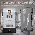 Oaridey Men'S Ultra-Thin Aluminum Wallet with RFID Blocking, Black, 15 Card Slots
