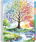 Aug 2025-Jul 2026 Lite Teacher Lesson Planner Notebook 8.5X11 Daily Weekly Monthly Organizers - Includes 7 Periods, Dated Calendar, Page Tabs,