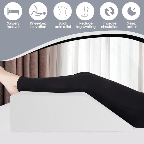 Greaton, Leg Wedge Elevation Pillow for Blood Circulation | Relieved & Recovers Foot and Ankle Injuries | Pillows for Swelling | Multi-Purpose |