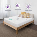 Plastic Mattress Protector Zippered Olympic Queen, Waterproof Vinyl Mattress Cover, Heavy Duty Noiseless Mattress Encasement by Blissford