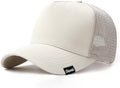 Oversize XXL Baseball Cap, Extra Large High Crown Hat for Big Heads 23.6"-25.6", Adjustable Plain Mesh Back Trucker Hat