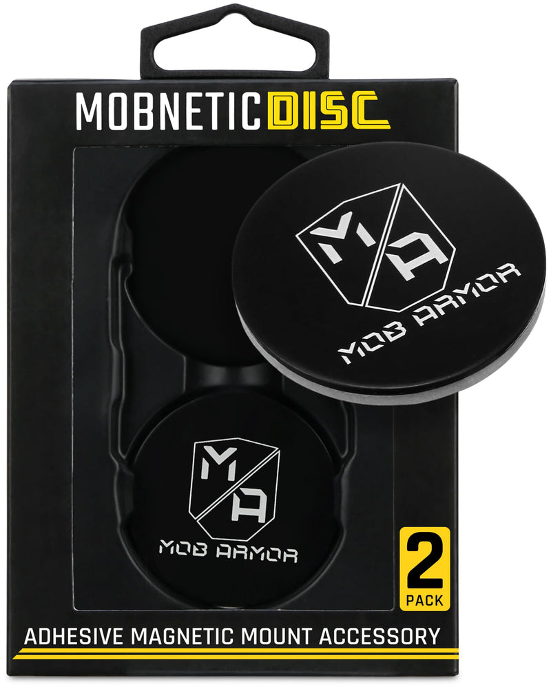 Mob Armor Magnetic Phone Mount Plates - Strong Adhesive Steel Discs for Mobnetic Maxx & Mob Magnetic Car Mounts, Compatible with Phone Magnet