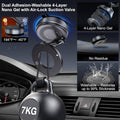 Vacuum Magnetic Suction Phone Holder, Foldable and Retractable Hands-Free Suction Cup Phone Mount for Car/Gym/Mirror/Smooth Surface, Compatible