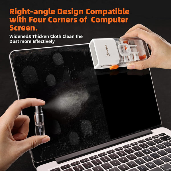 Keyboard Cleaner Laptop Cleaning Kit, All-in-One Keyboard Cleaning Kit, Laptop Cleaner Tool for MacBook iPad iPhone Computer, Portable Electronics