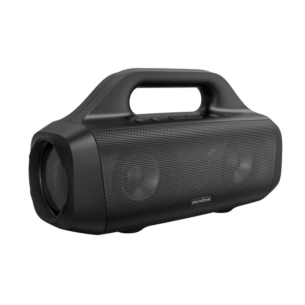 Soundcore Anker Motion Boom Waterproof Bluetooth Speaker with Titanium Drivers, Bassup Technology, IPX7, 24H Playtime, App, Built-In Handle,